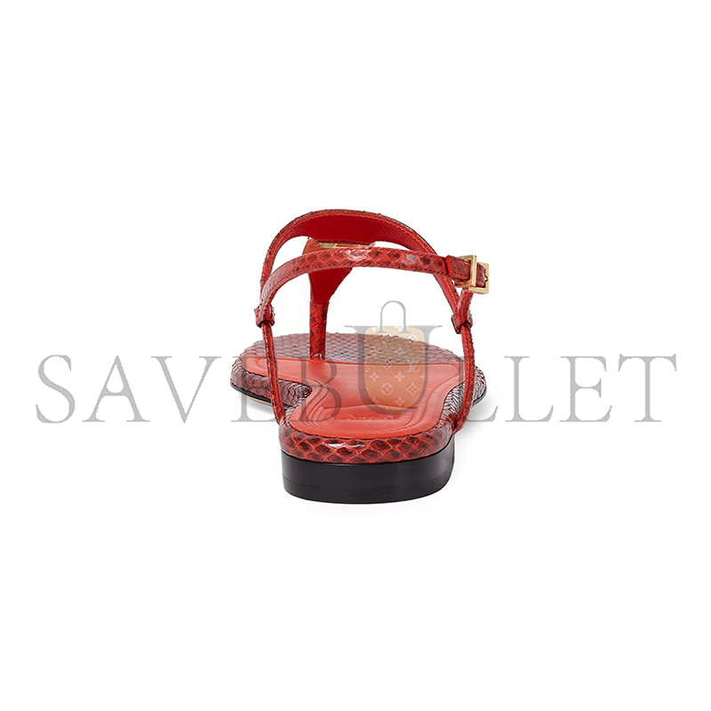 FENDI FFOLD LEATHER SANDALS 